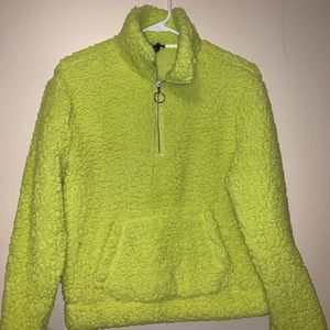 green neon sweater